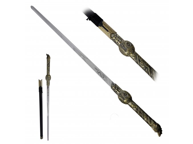 Ocelový meč "ASIAN DRAGON" s pochvou