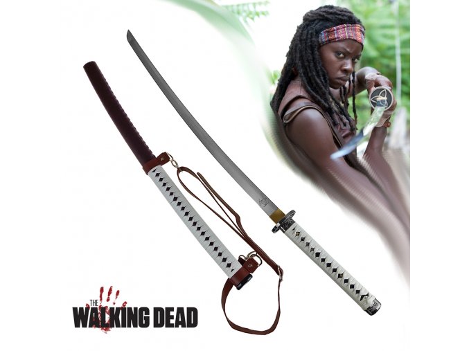 Michonne's Katana "THE WALKING DEAD" se zádovým přehozem!