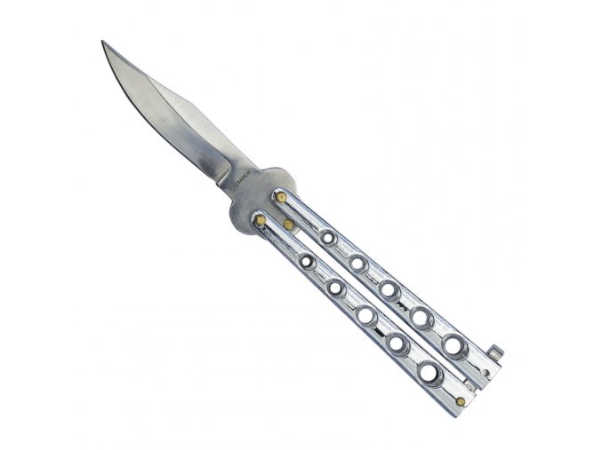 Balisong "SILVER SABRE" stříbrný