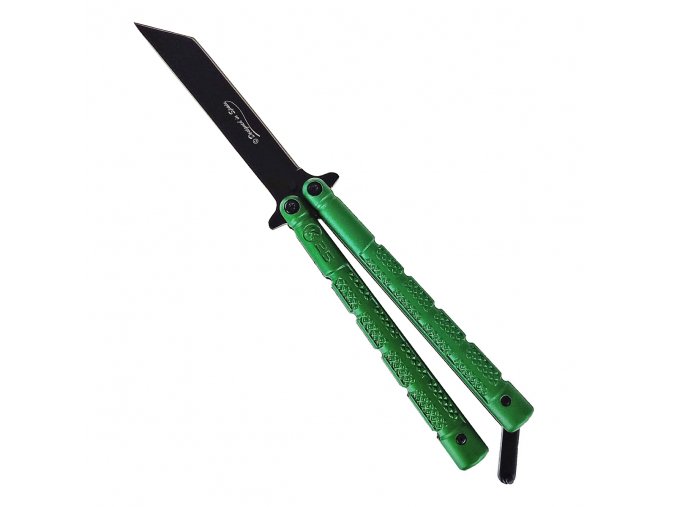 Skutečně festovní Balisong "GREEN TANTO"