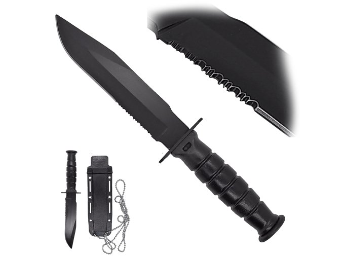 Malý pevný nůž "DOG TAG KNIFE" s řetízkem na krk