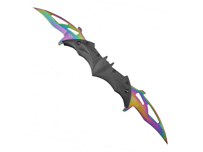 Double karambit "BAT KNIFE" duhový