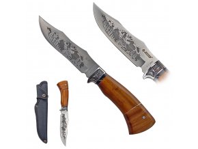 Masivní pevný nůž "KANDAR MOUNTAIN DEER" s pevným pouzdrem