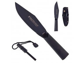 Pevný nůž "KNIFE OR SPEAR" s křesadlem