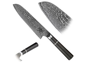 Damaškový santoku nůž "SMELL OF VEGETABLE" nerezový