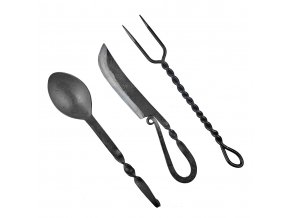 Kovaný cestovní příbor "GRILL CUTLERY"