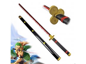 Měkčená katana Meito "ENMA - BLACK" - One Piece