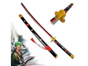 Dřevěná katana Meito "ENMA - BLACK" - One Piece