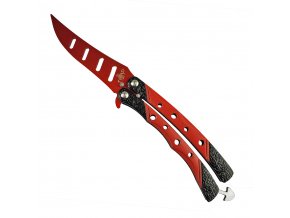 TRÉNINKOVÝ BALISONG "RED RAPTOR CLAW"