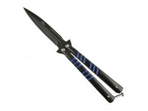 Balisong/motýlek "LINE OF BLUE COLOR"