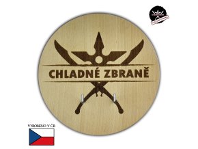 Dřevěná plaketa ''CHLADNÉ ZBRANĚ''