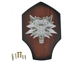 Dřevěná plaketa "WOLF OF THE WITCHER"