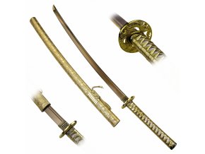 Zlatá funkční katana "KOGANE NO KENSHI"