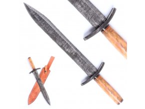 Rytířský damaškový meč "KNIGHTS PRIDE" krátký 