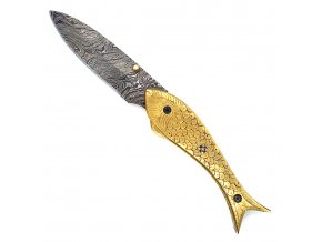 Damaškový zavírací nůž "GOLDFISH" alias Pořádná Rybička! ;)