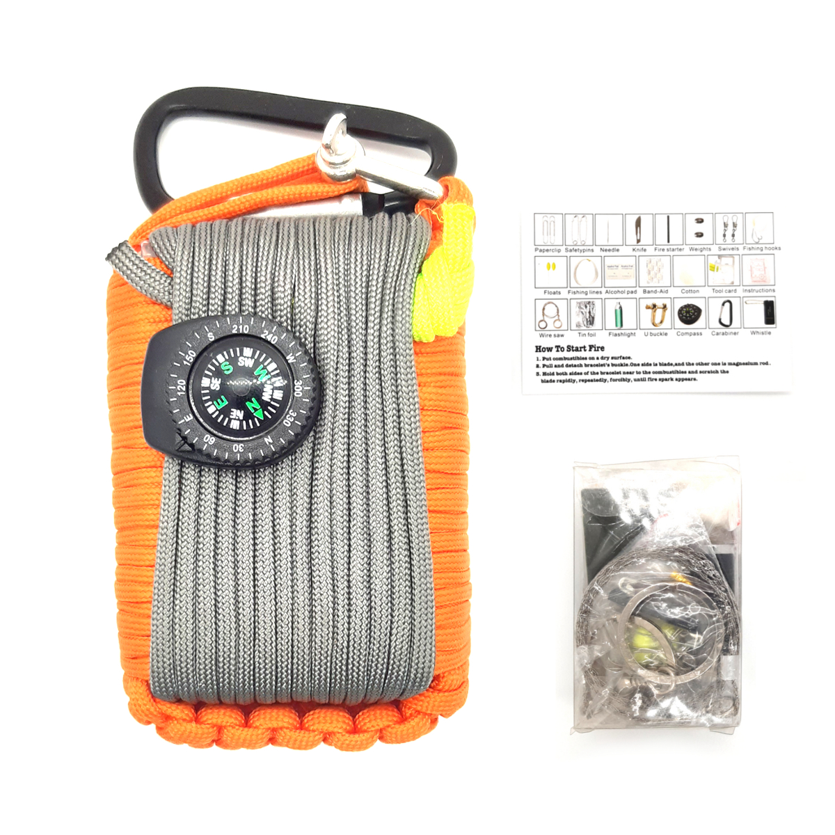 CHZ Paracordový SURVIVAL box "29in1"