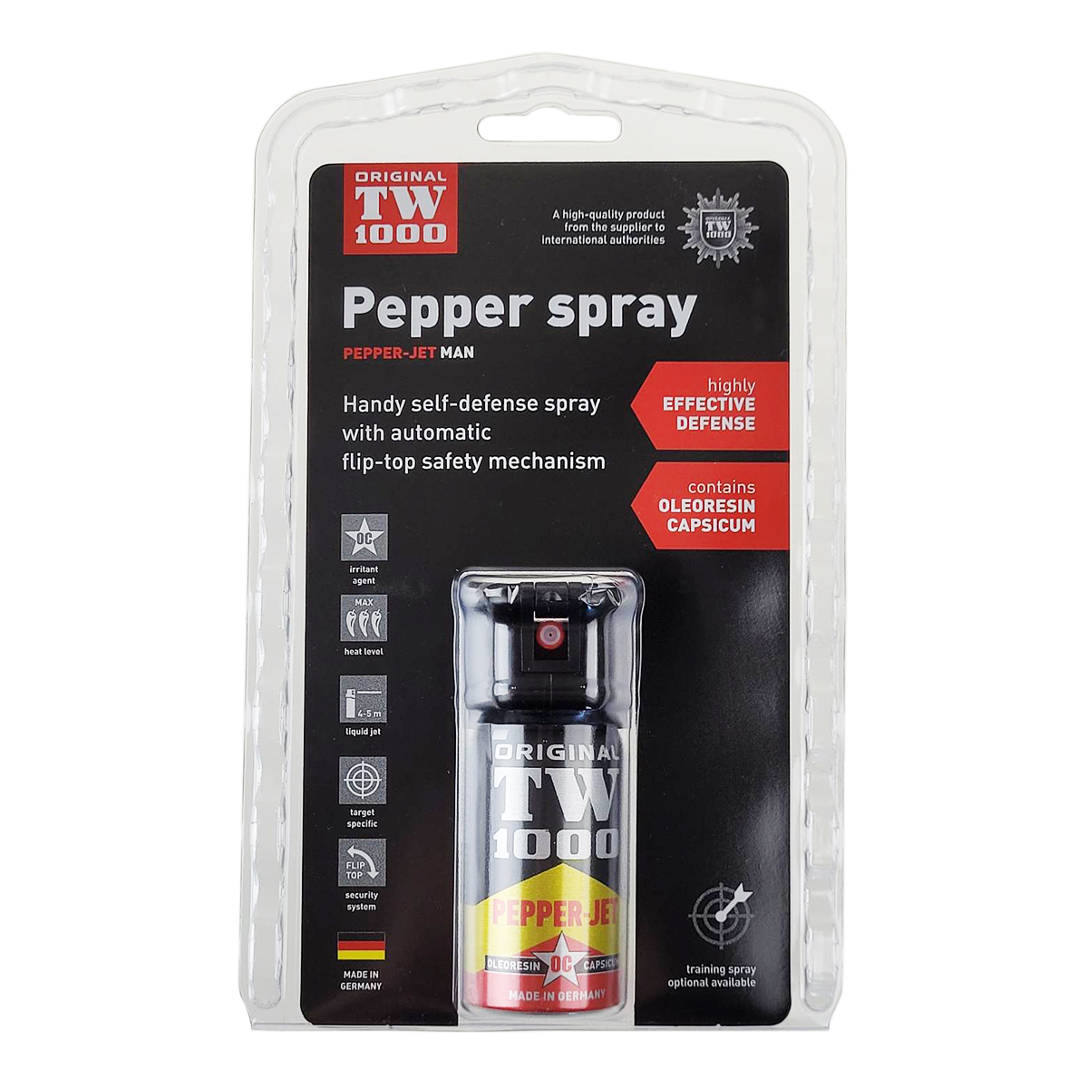 Original TW1000 Pepřový sprej "TW1000 PEPPER-JET MAN" 40 ml Single-Pack