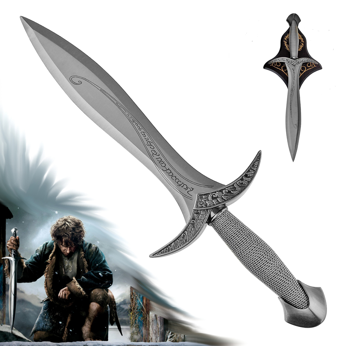 CHZ Dýka na dopisy "BILBO'S STING" stříbrná - Pán prstenů
