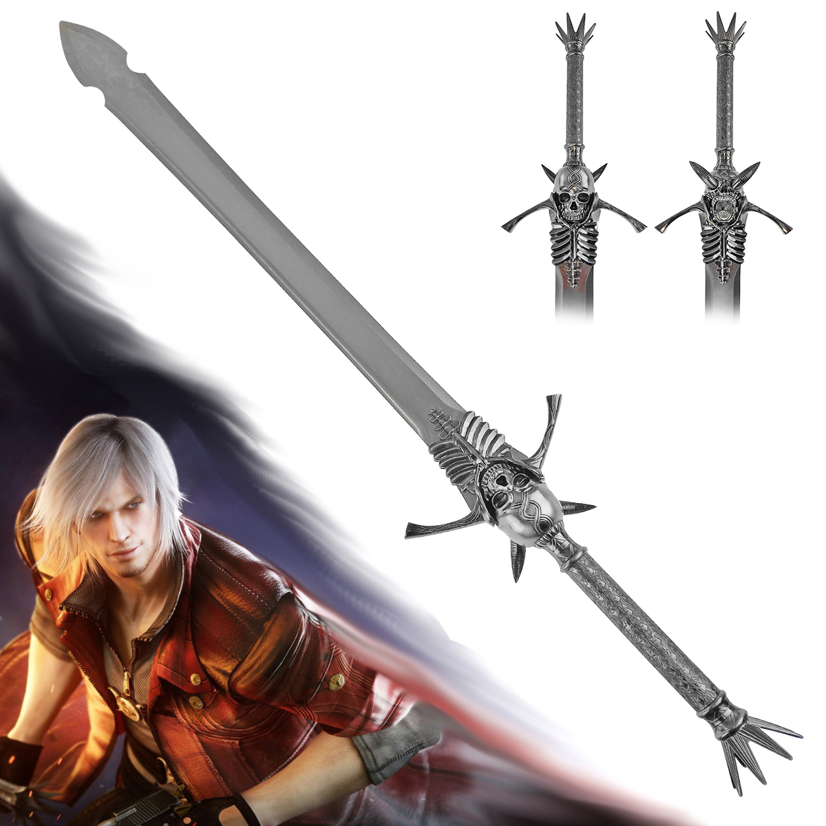 CHZ Danteho meč "REBELLION" Devil May Cry s plaketou