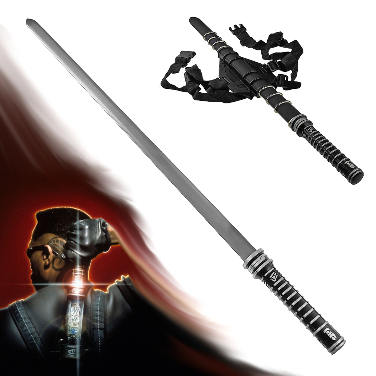 CHZ Meč Blade na lov upírů "DAYWALKER" se zádovým závěsem!