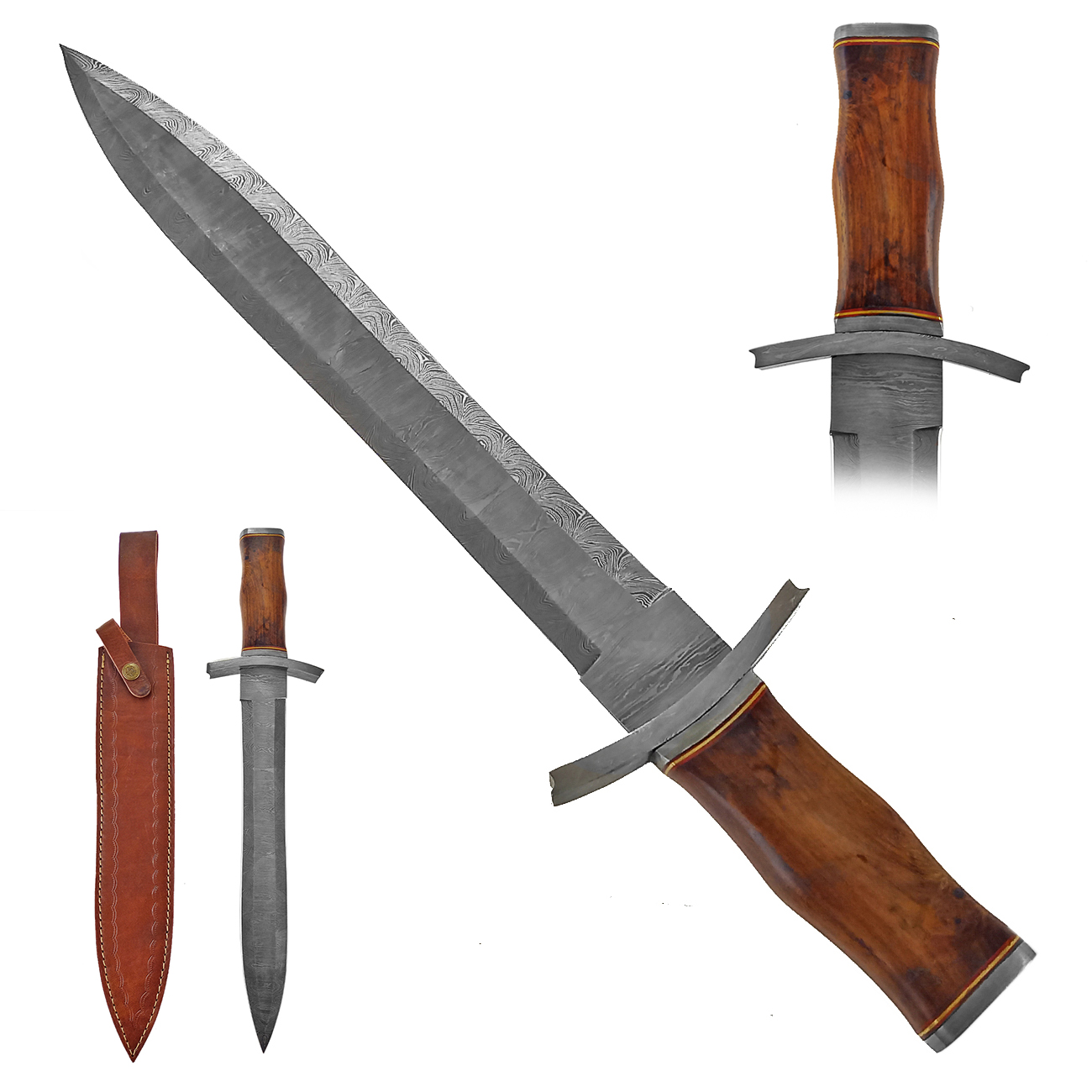 PAK Damaškový Rambo nůž "BEAR CLAW" Bowie