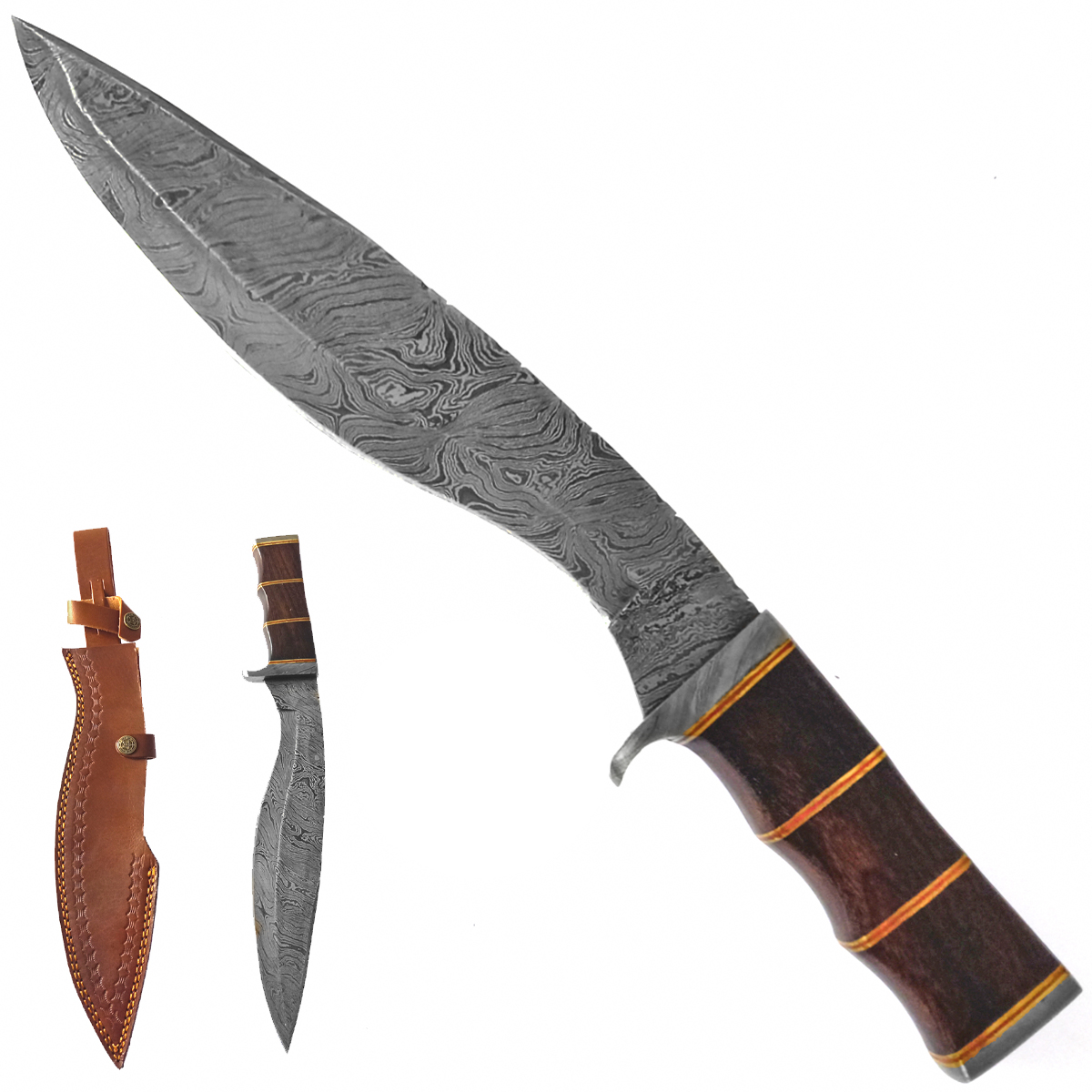 PAK Masivní damašková Khukri "GURKHA HONOR"