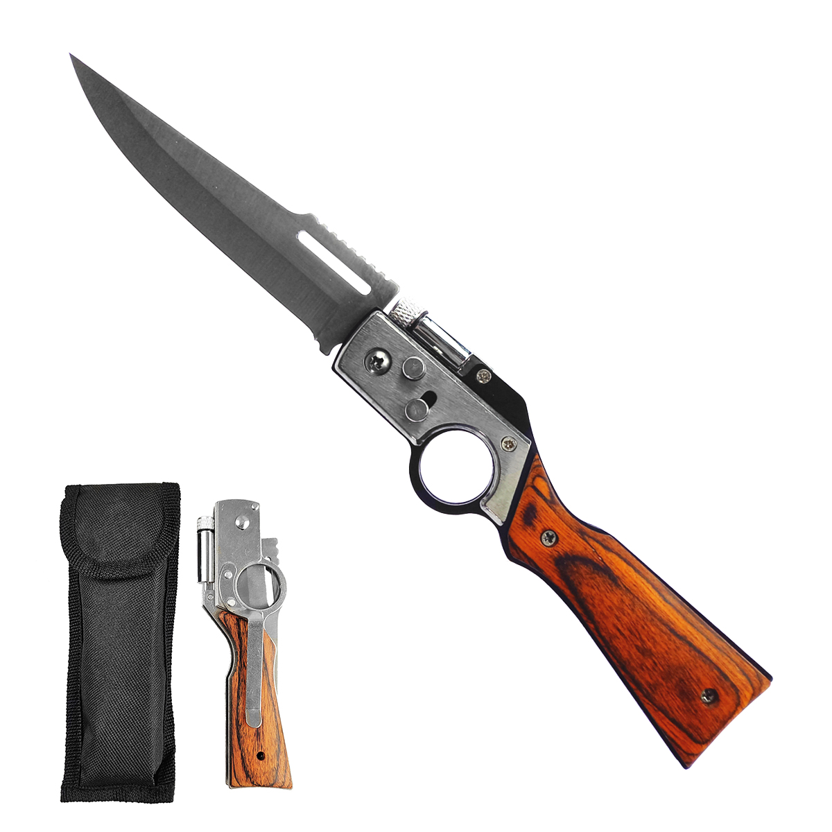 Chladné zbraně Vystřelovací nůž "WINCHESTER 2.0" s baterkou