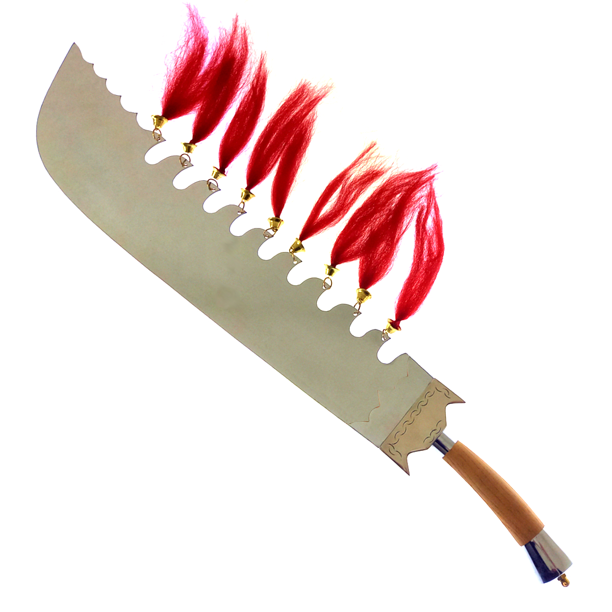 Masivní čínská šavle "JIU HUAN DAO" s třásněmi a zvonci! II. jakost