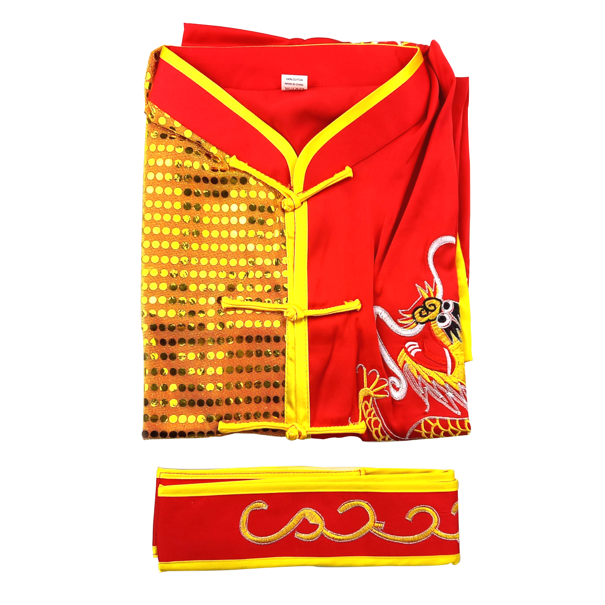 CHZ TAI CHI / KUNG FU /WU SHU oblek "SHAOLIN" červený - velikost 185