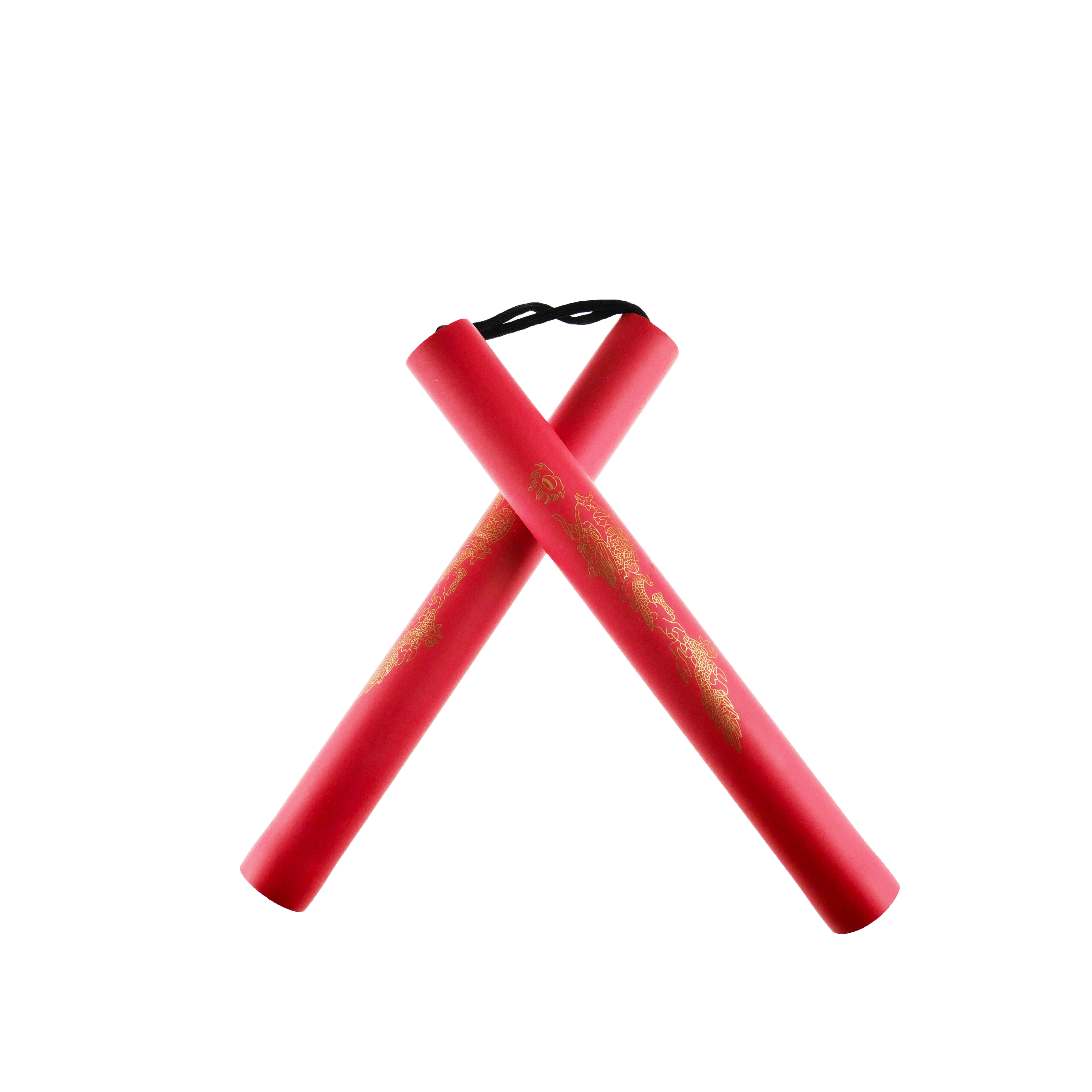 CHZ Tréninkové nunchaku "RED DRAGON" tiché