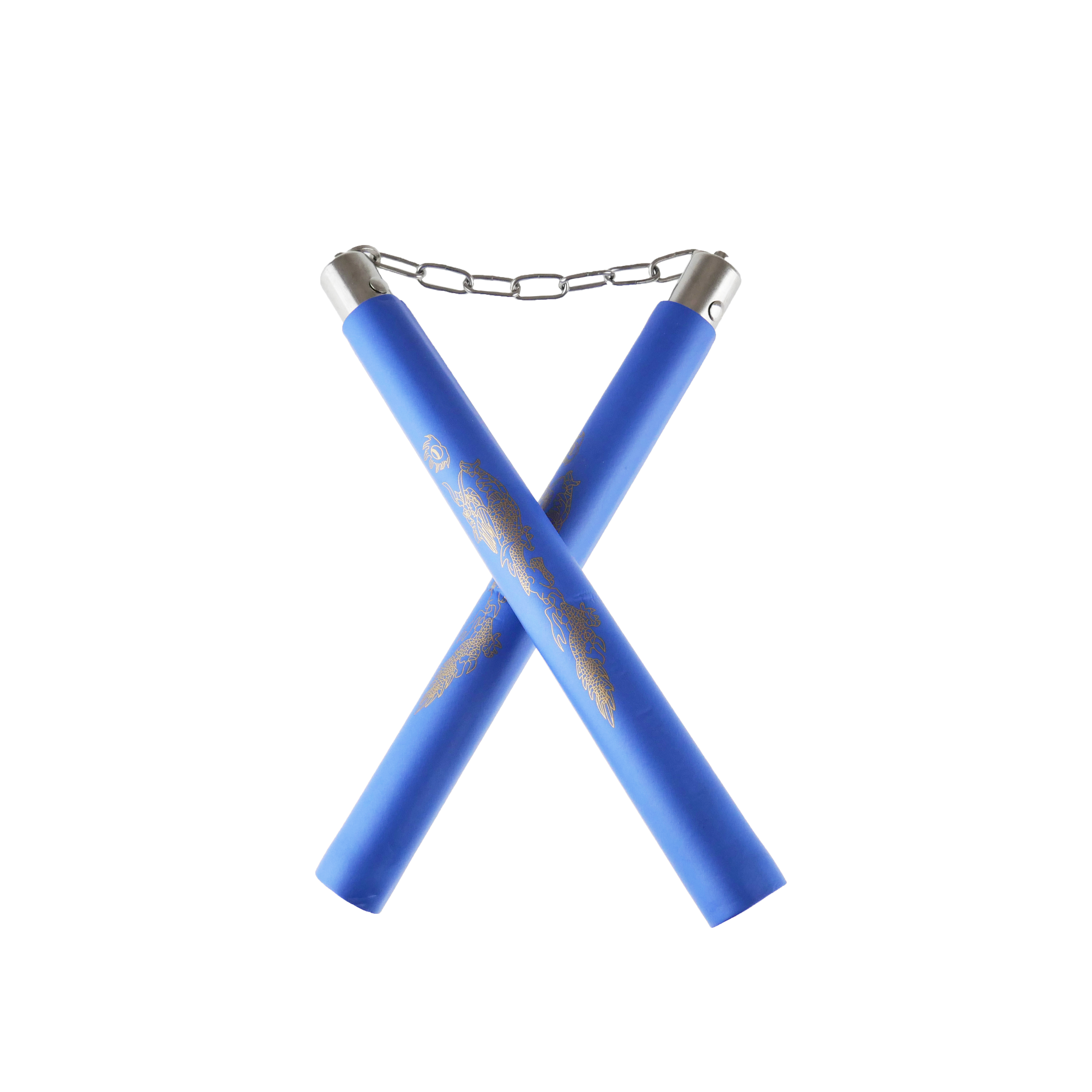 CHZ Tréninkové nunchaku "BLUE NINJA" s řetězem