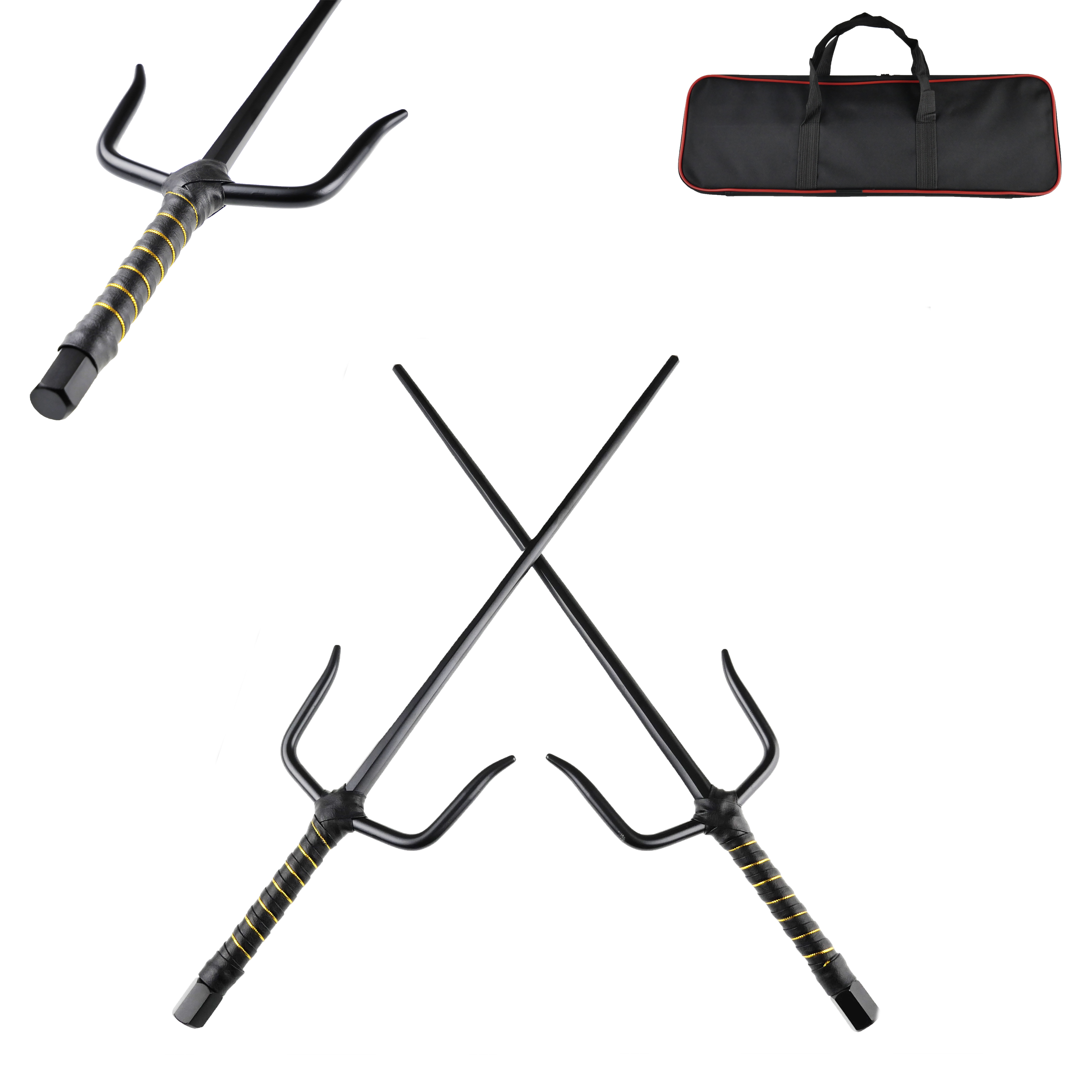 CHZ Sada vidlicí Sai "OKINAWA DUO" černé, 2 kusy