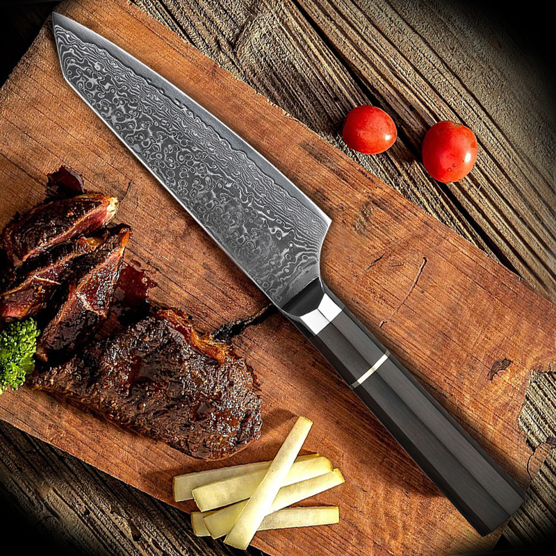 CHZ Kuchařský damaškový nůž "KITCHEN BOY" nerezový