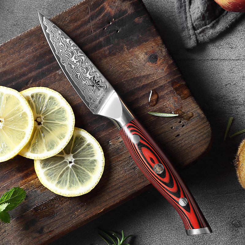 CHZ Damaškový loupací nůž  "HELPER" nerezový