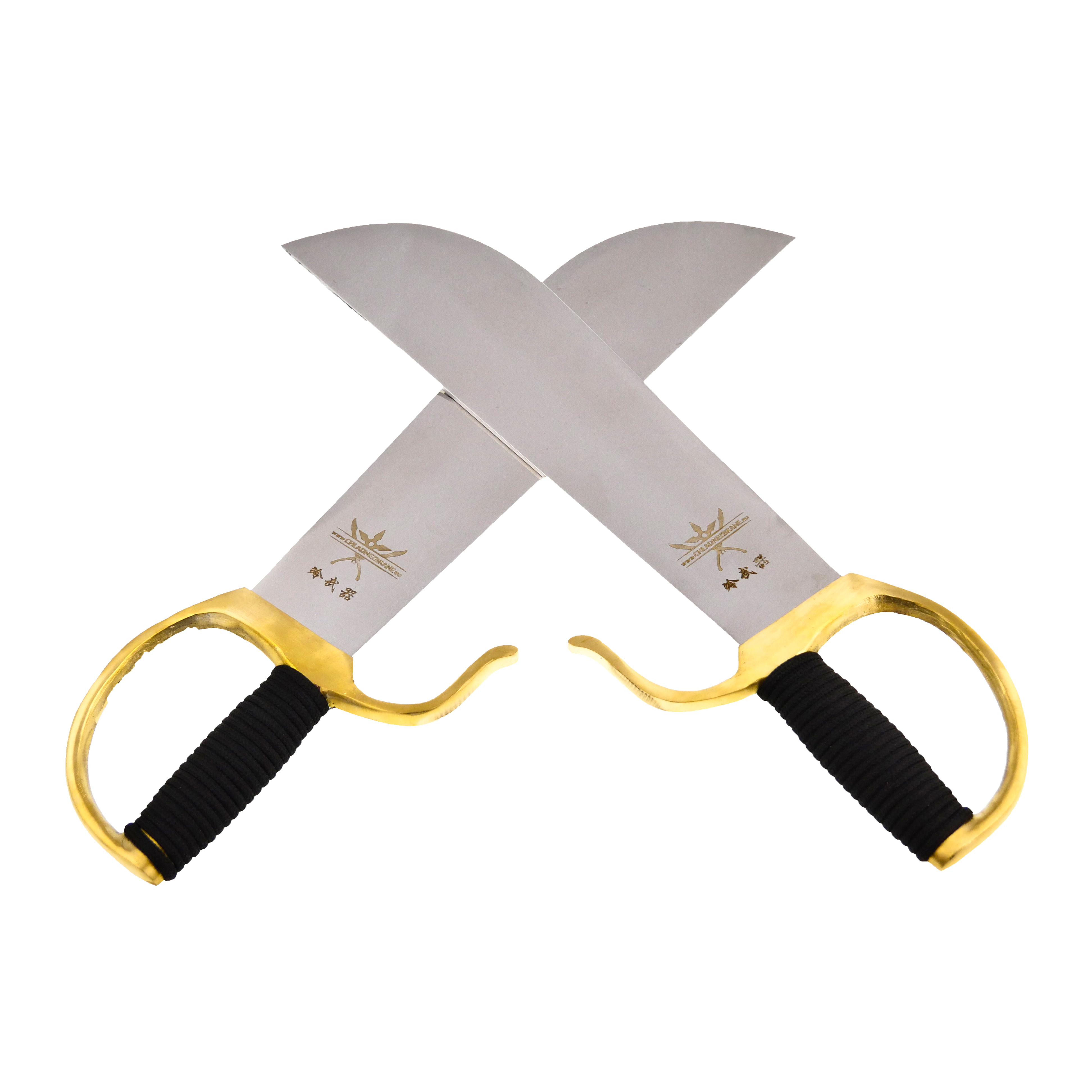 CHZ Motýlí šavle "HU DIE DAO" celokovové, 2 kusy