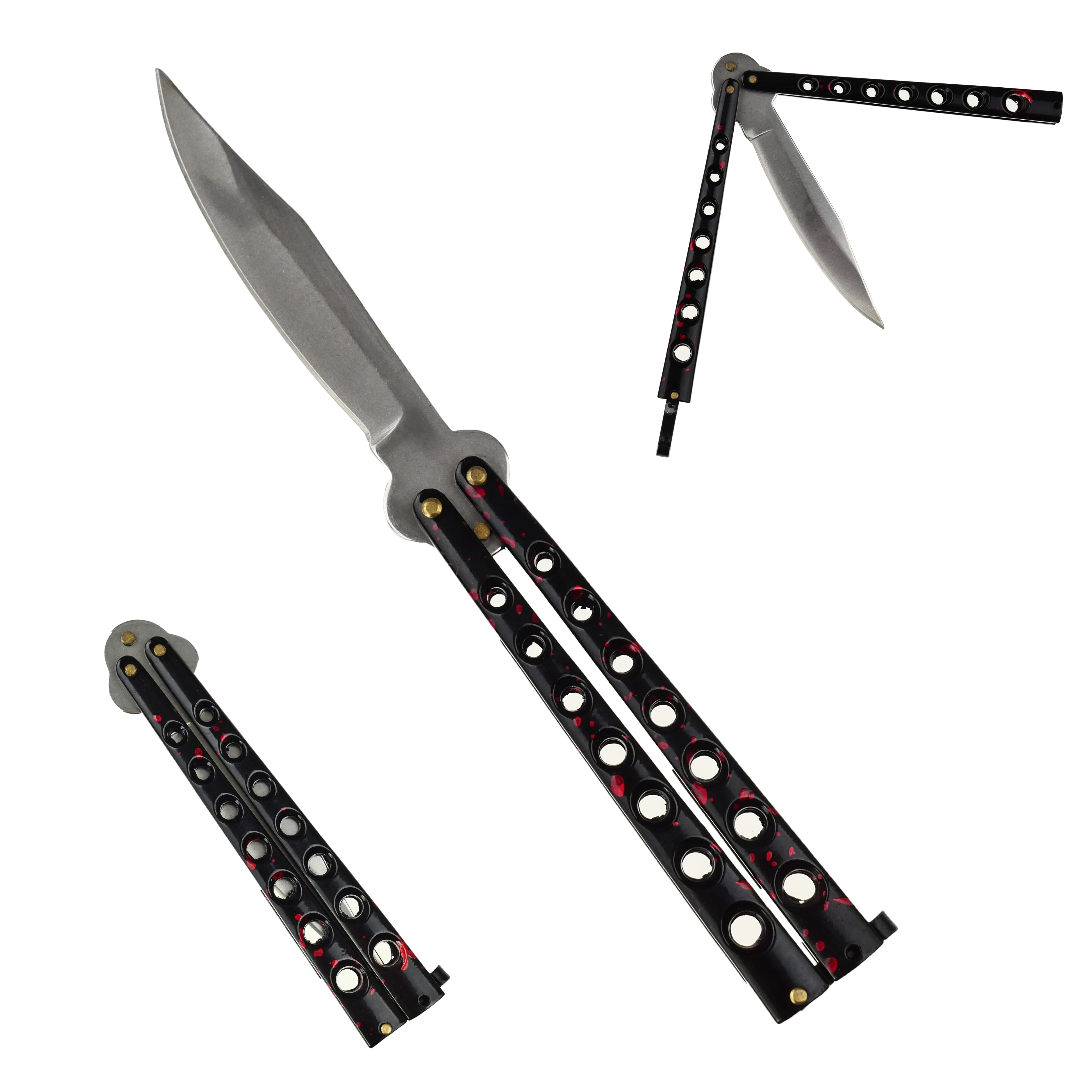 CHZ Balisong "RED DROP" ostrý