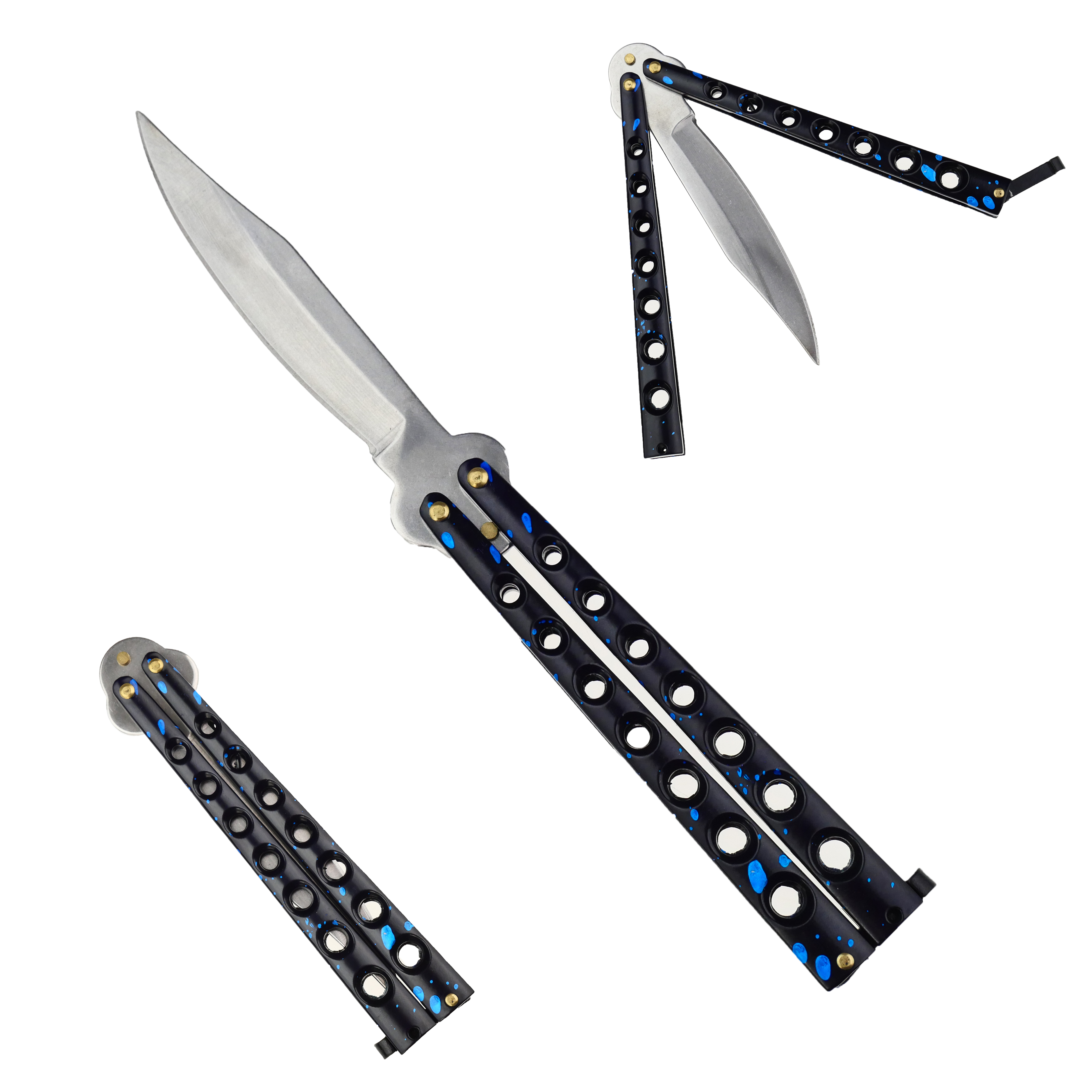 CHZ Balisong "BLUE DROP" ostrý
