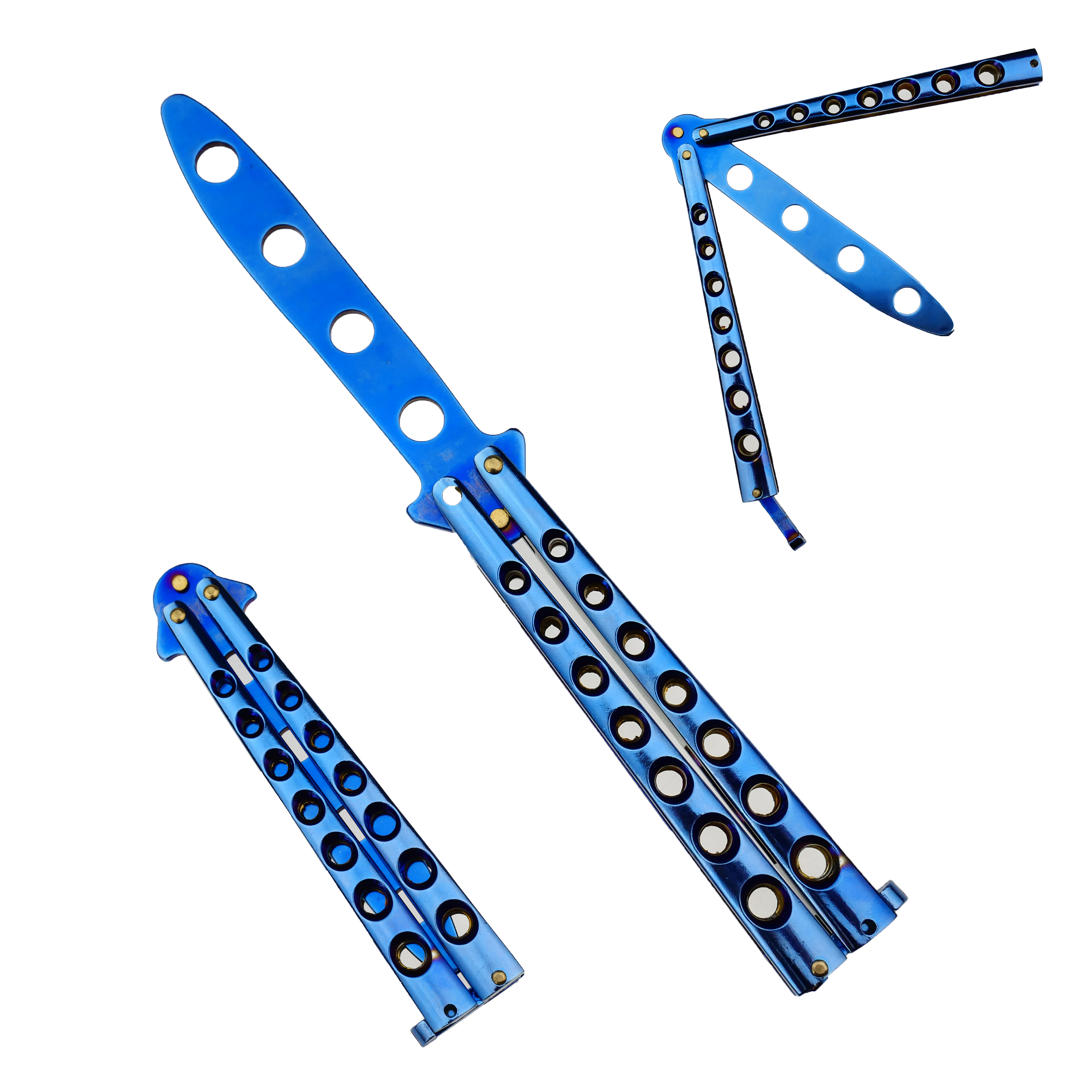 CHZ Tréninkový Balisong "PLASMA" modrý