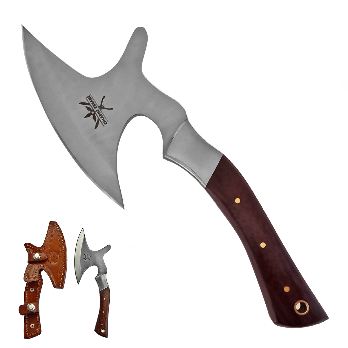 PAK Mini sekerka "CUT CUT" s koženým pouzdrem - vrhací