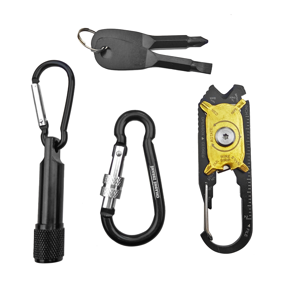 CHZ Multifunkční karabina "MULTITOOL MIX" černá