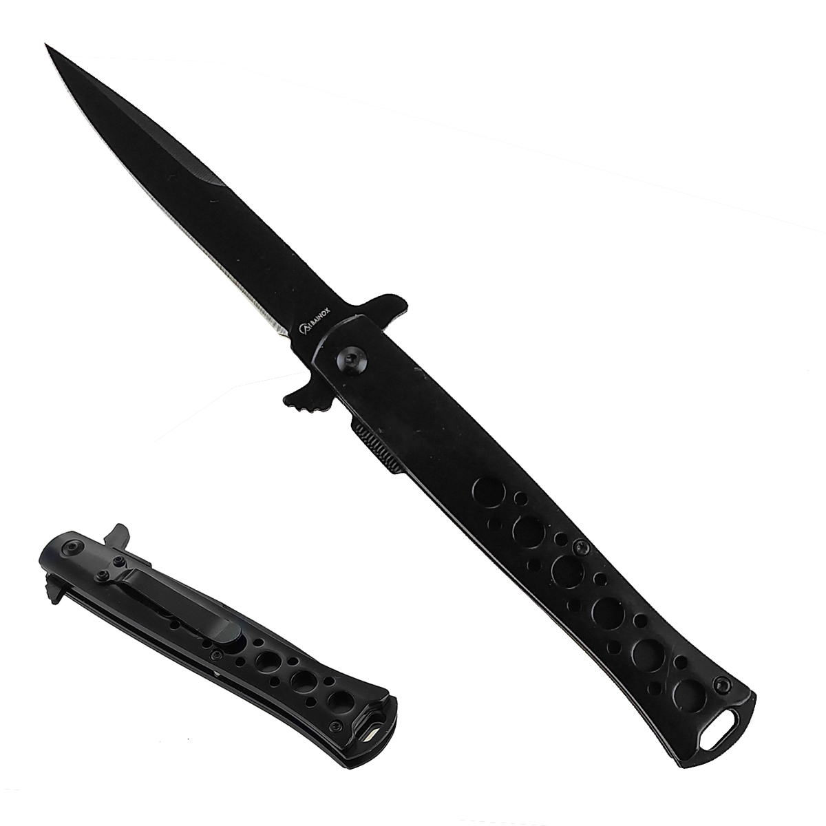 Albainox Italský nůž stiletto "HITMAN" černý