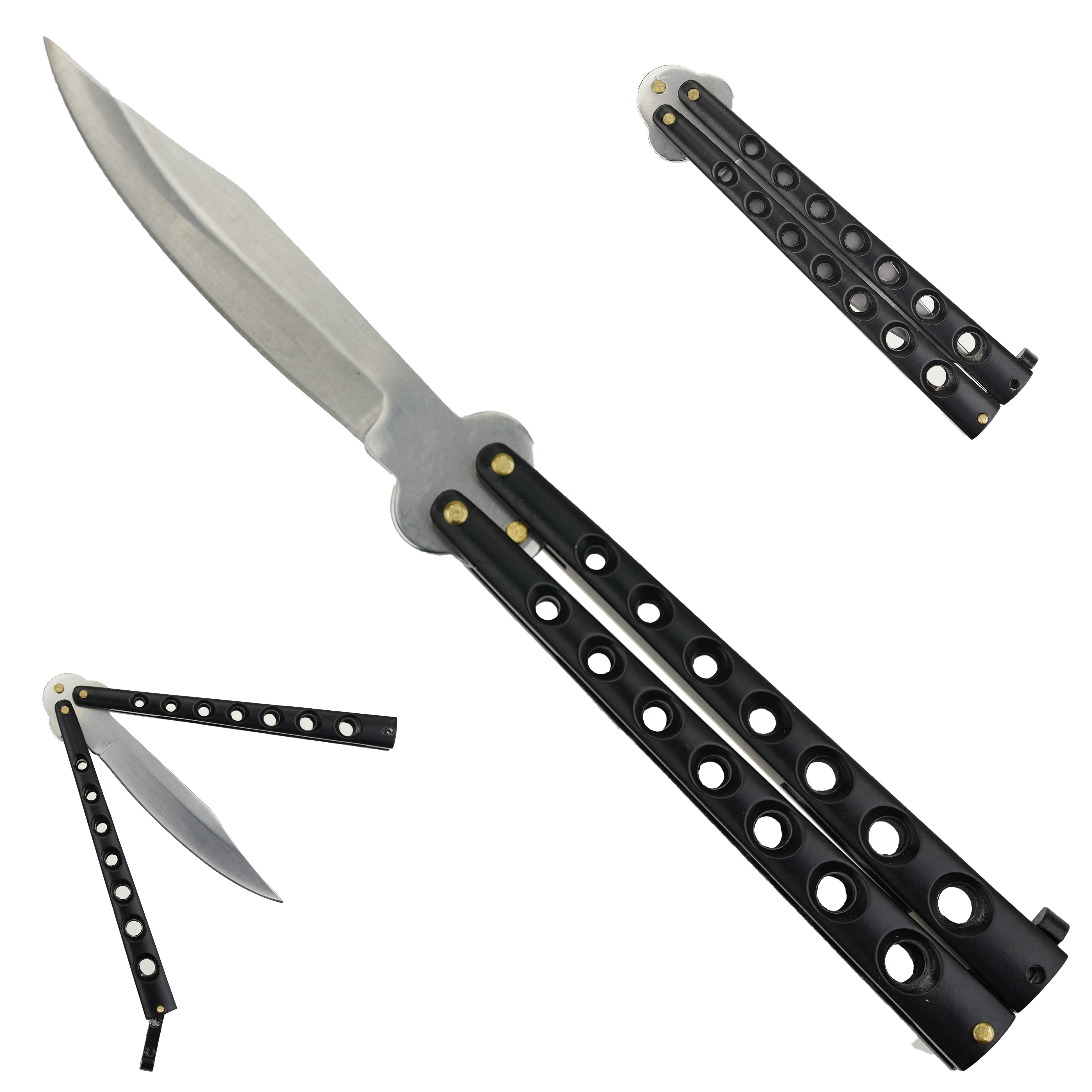 CHZ Balisong "BLACK HAWK" ostrý