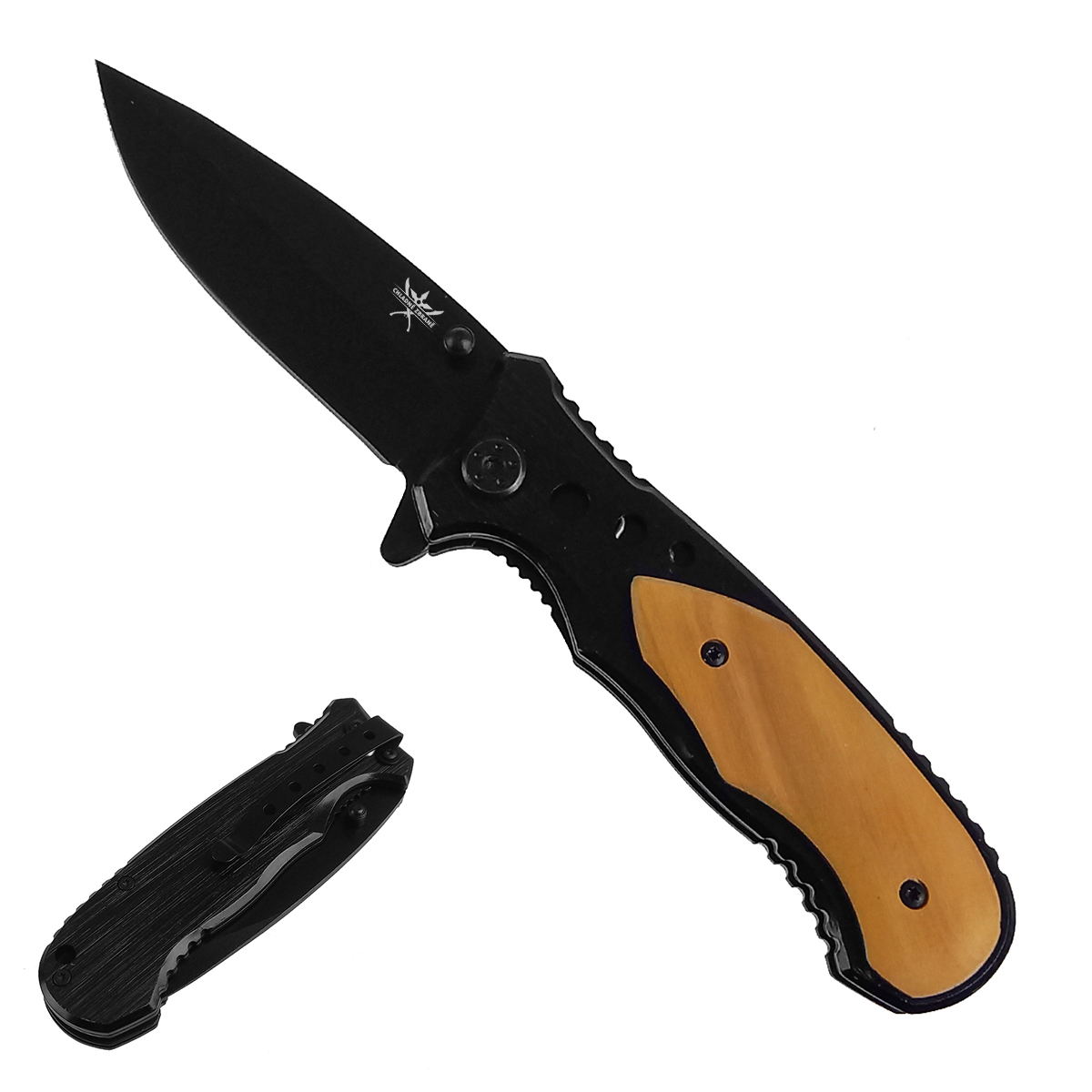 CHZ Vyhazovací nůž "DARK ONE" s klipem na opasek