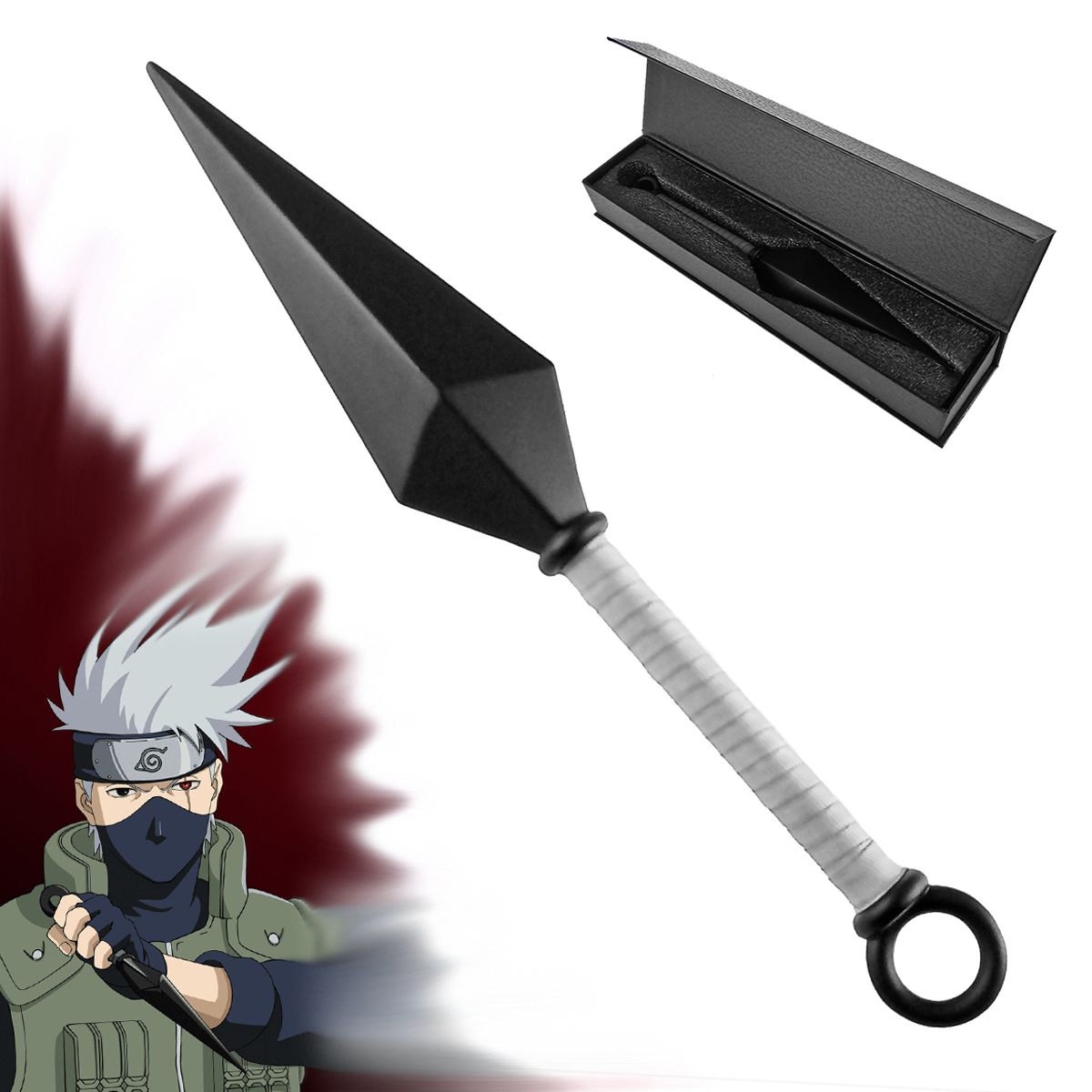 CHZ Kovový kunai "KONOHA JONIN" Naruto, 30 cm!