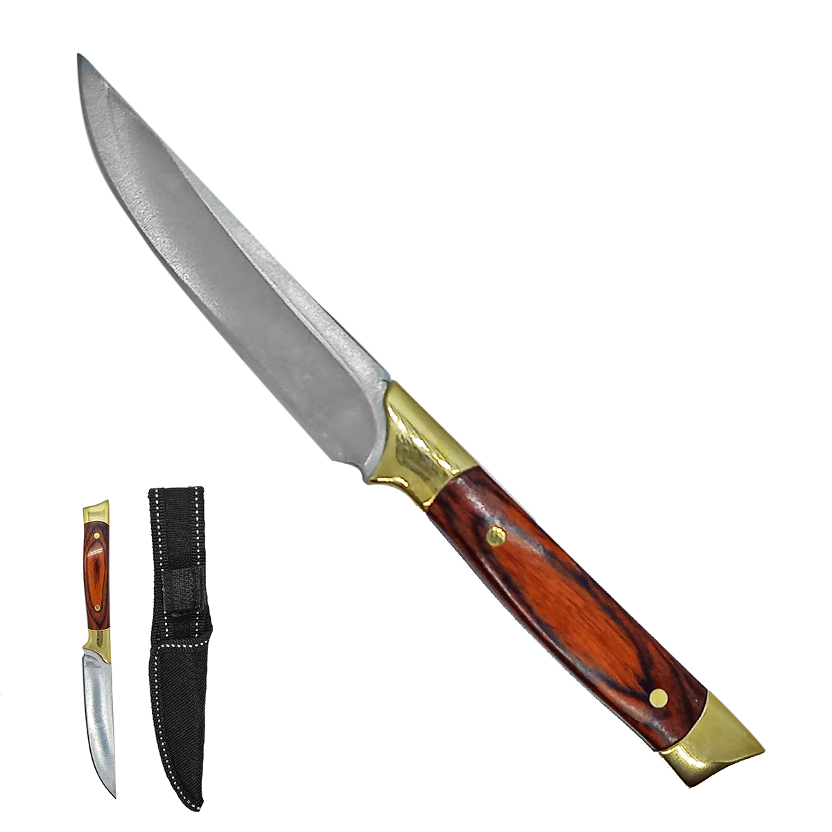 X Luxusní pevný mini nůž "OLD SHAMAN" s pouzdrem!