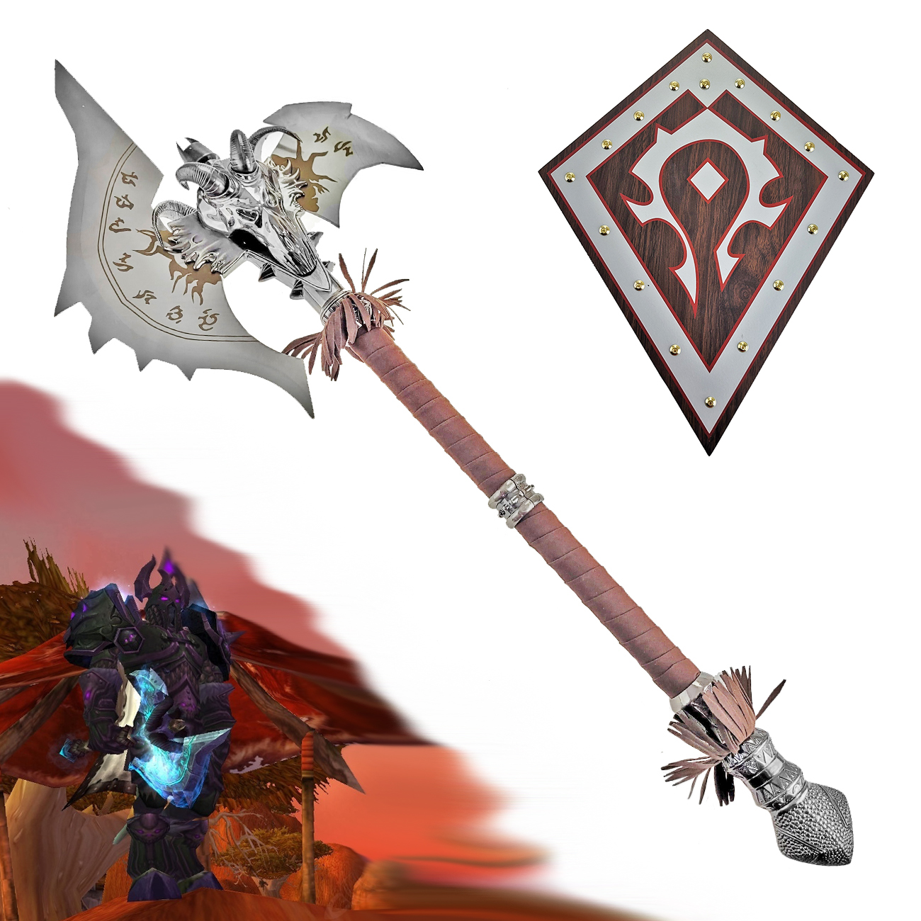 CHZ Runová sekera "SHADOWMOURNE" - ocelová replika - Warcraft