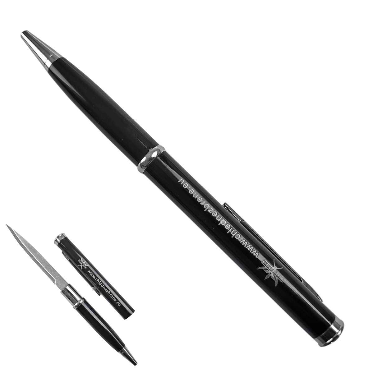Chladné Zbraně Propiska s nožem "SPY NEEDLE BLACK" černá