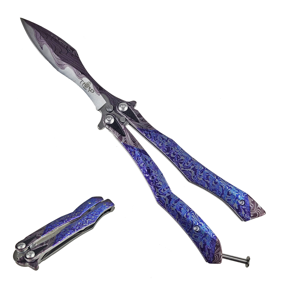 Levně Amont Motýlek "BLUE DAMASCUS"