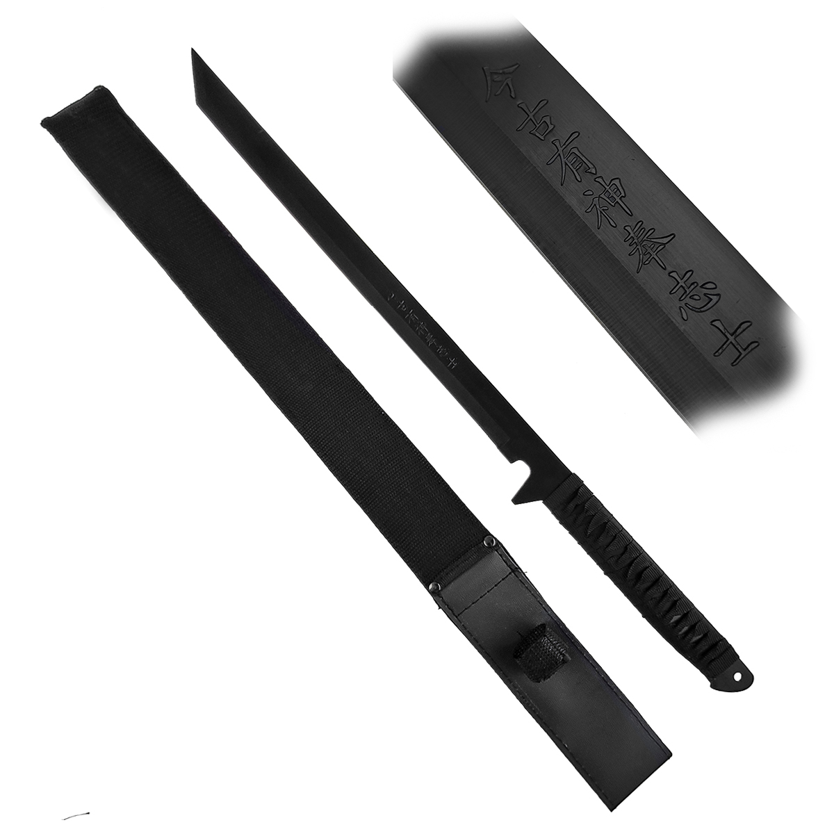 CHZ Wakizashi mačeta "BLACK EDGE"