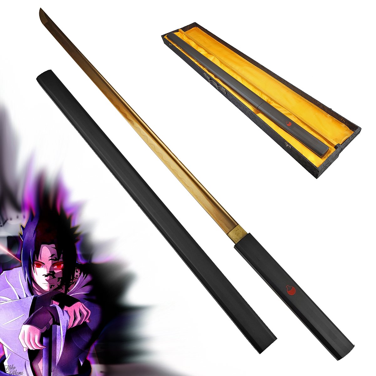 CHZ Sasukeho ninja meč "KUSANAGI" funkční replika - Naruto